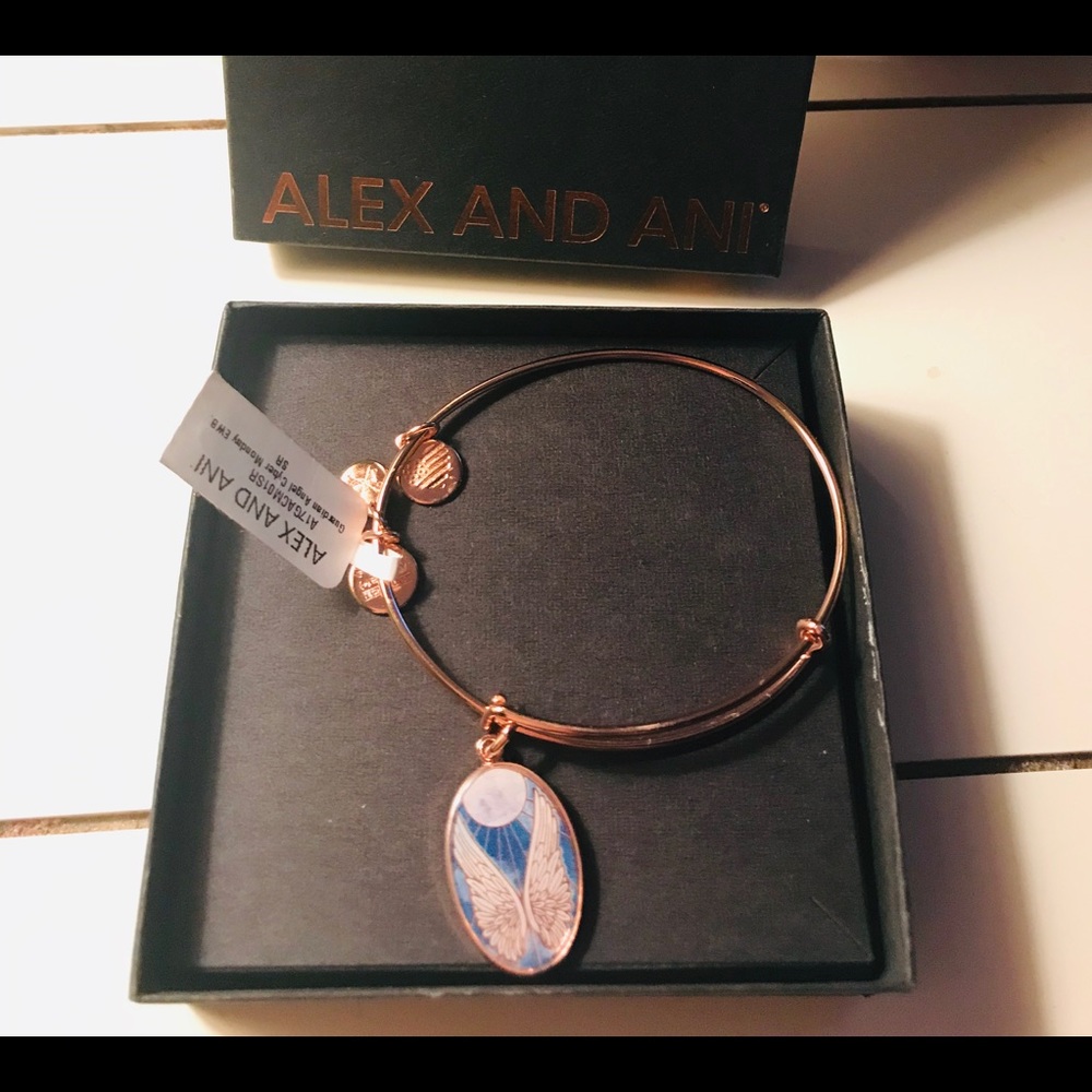 Alex and Ani rose tone, guardian angel bracelet